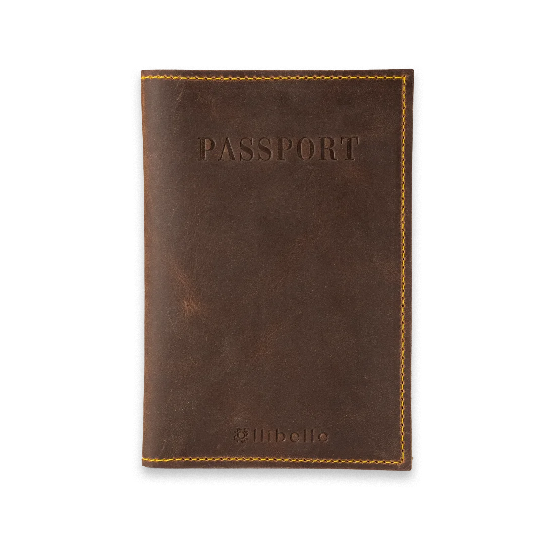 Frontal_pasaporte_Roma marron Pasaporte Roma Marrón - Imagen 1